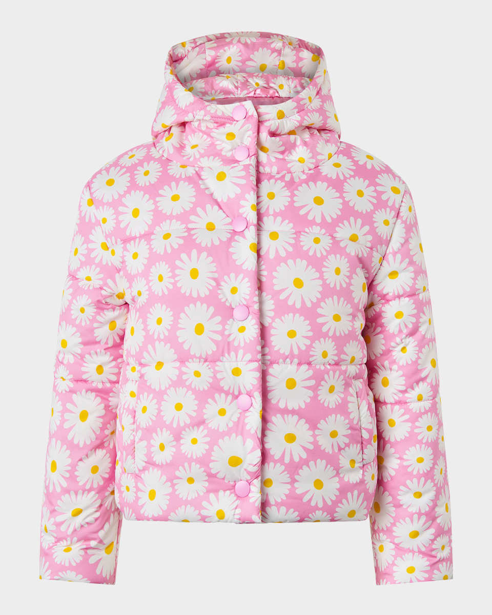 Girl's Daisy Puffer Jacket, Size 2-